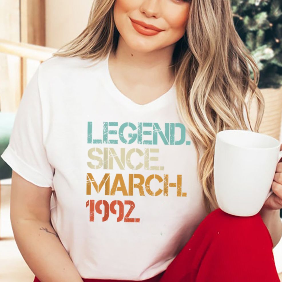 Awesome March 1992 Vintage Bday 30 Years Old 30th Birthday T Shirt Hoodie, Sweater Shirt