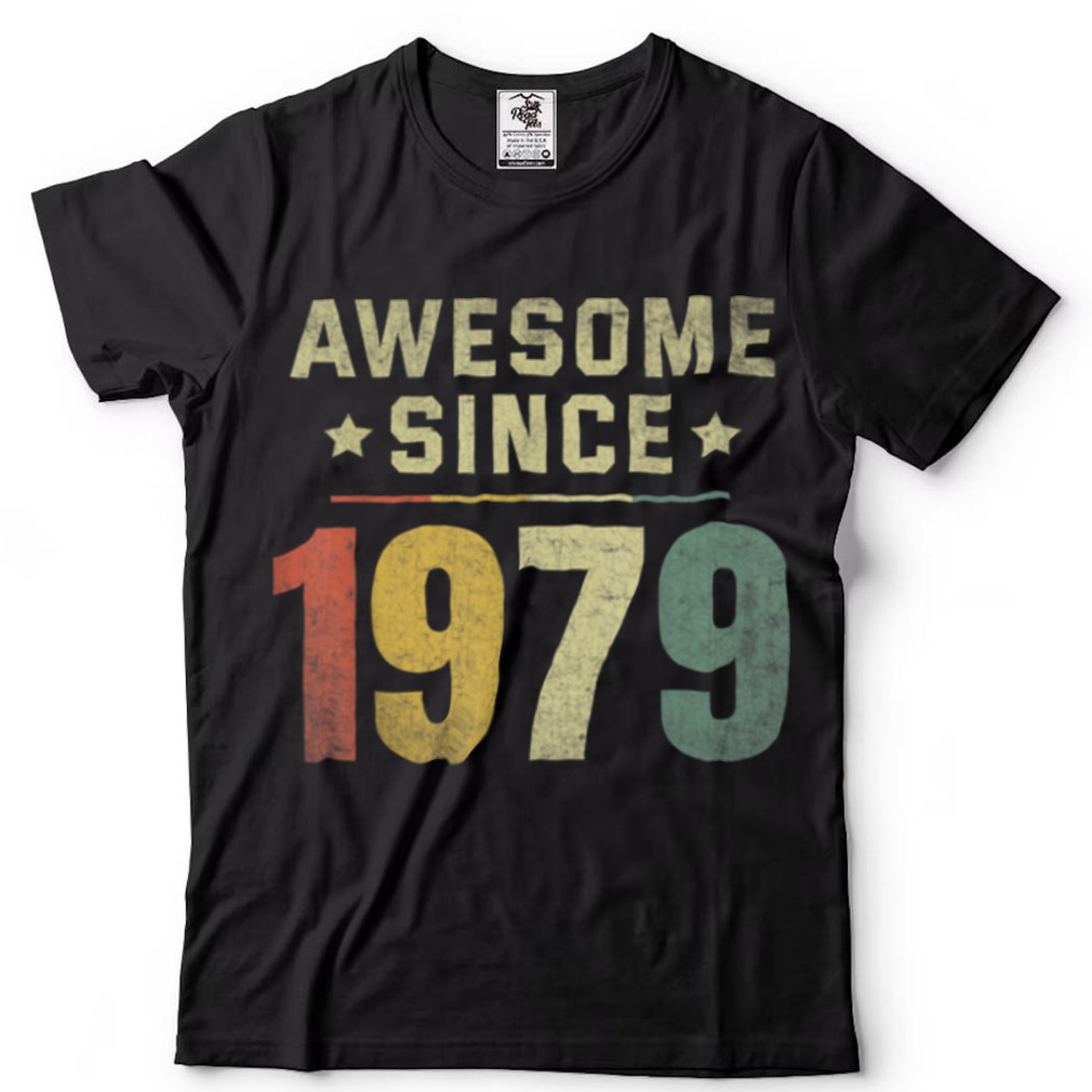 Awesome Since 1979 43rd Birthday Retro Men Women T Shirt