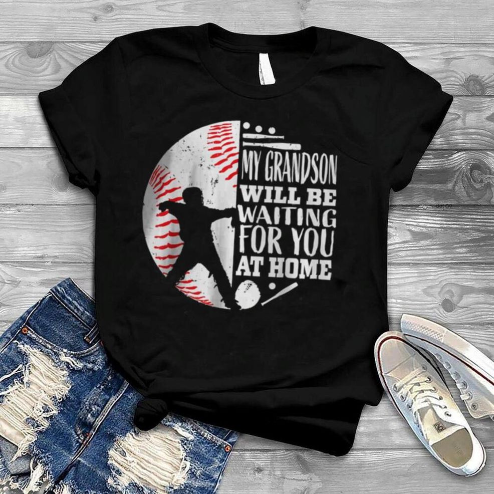 Baseball Catcher Grandma Grandpa Grandson Quote Graphic T Shirt