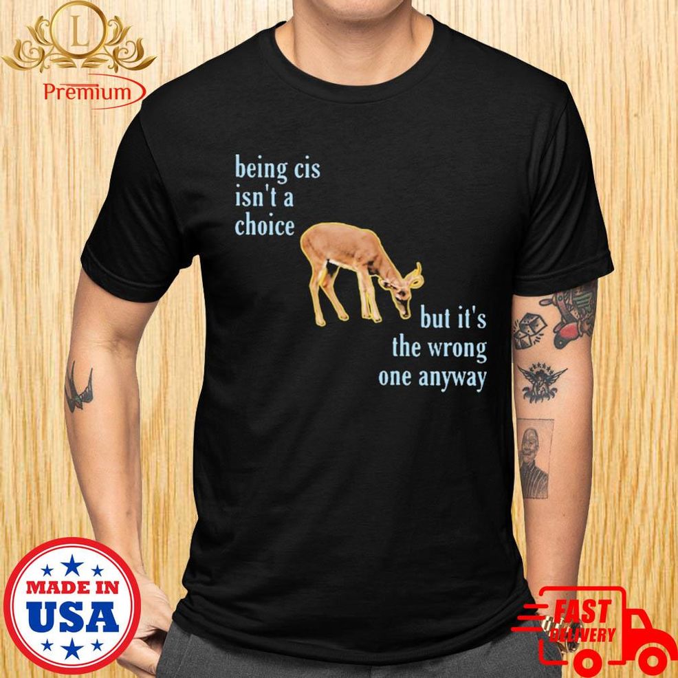 Being Cis Isn't A Choice But It's The Wrong One Anyway Shirt