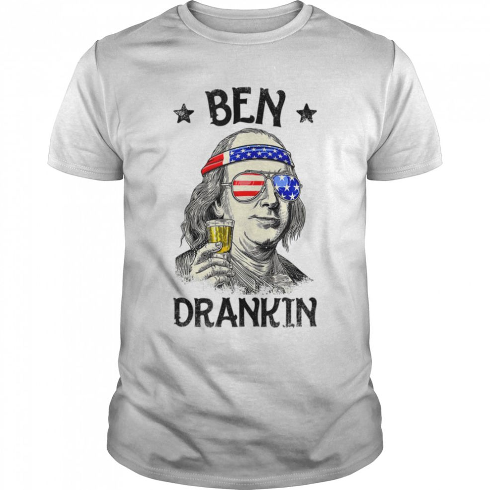 Ben Drankin 4th Of July Benjamin Franklin USA Flag 2022 T Shirt B0B19WCHQN