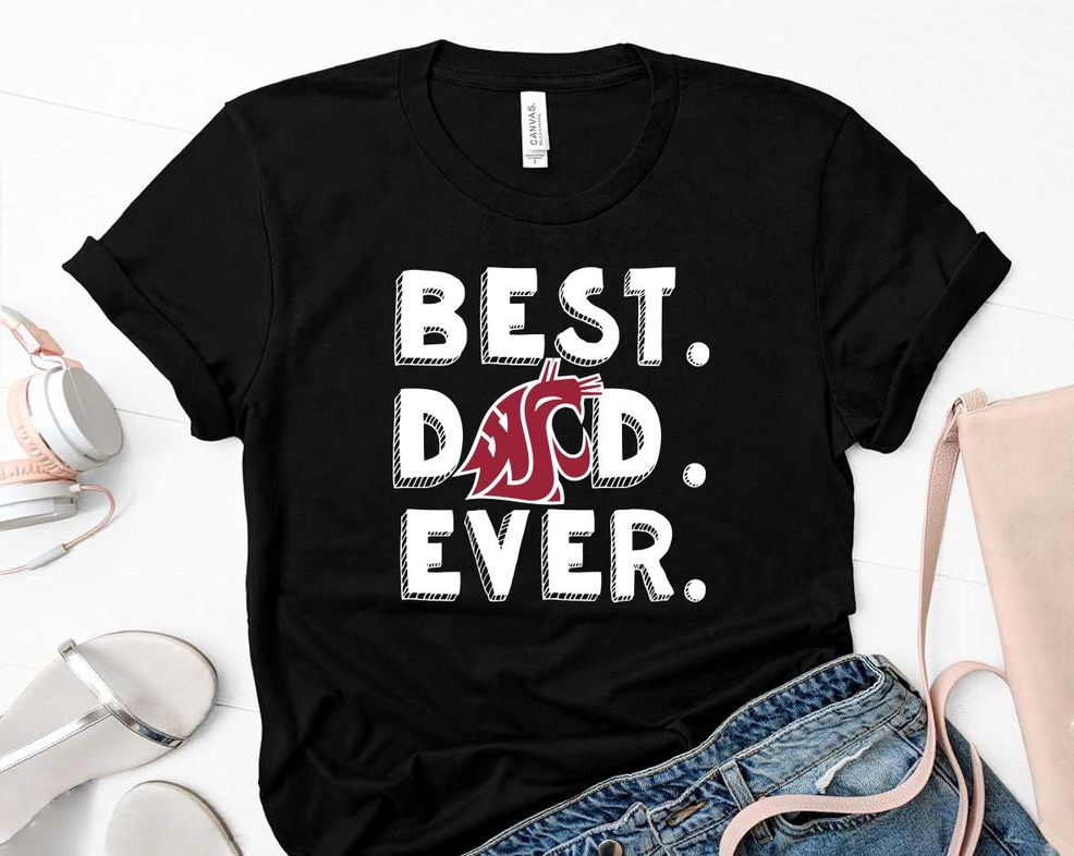 Best Dad Ever Fathers Day Washington State Shirt