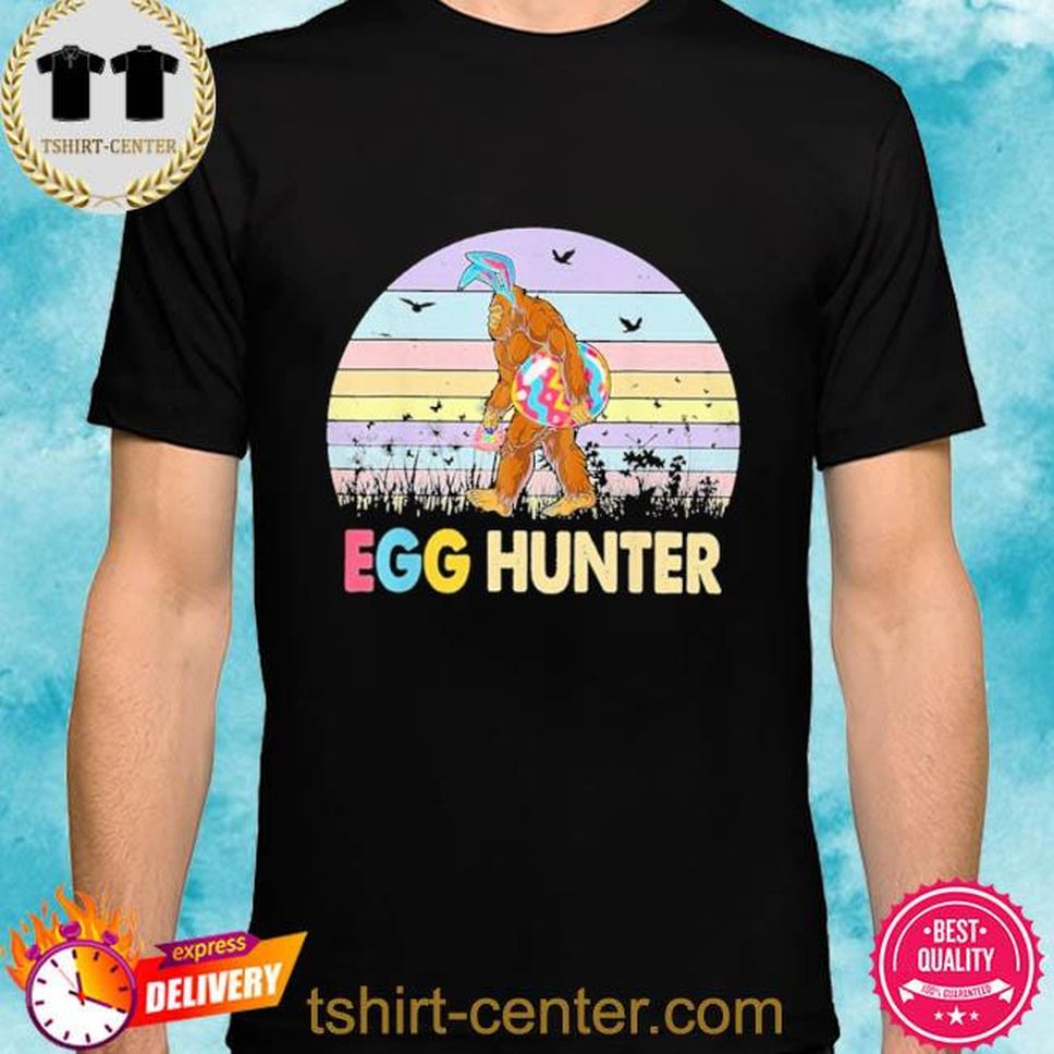 Bigfoot Egg Hunter Easter Sasquatch Vintage Shirt
