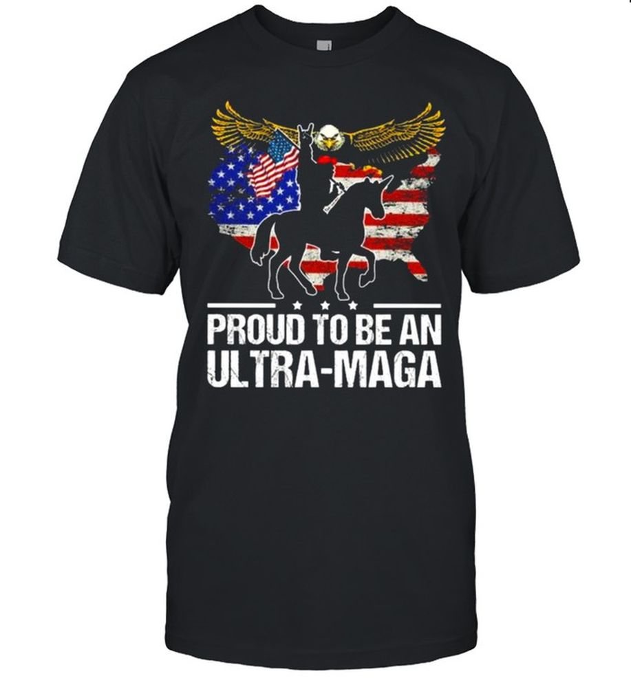 Bigfoot Proud To Be An Ultra Maga 22 American Flag Shirt
