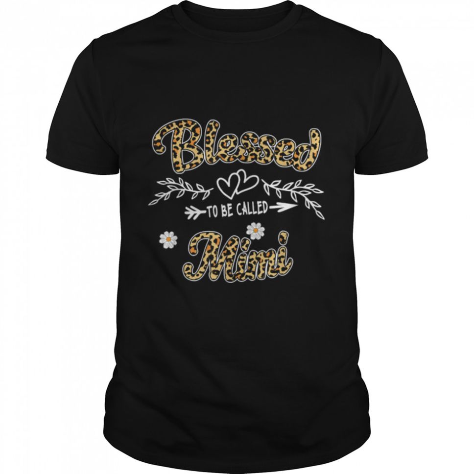 Blessed To Be Called Mimi Womens Leopard Mimi Mothers Day T Shirt B09W538ZPX