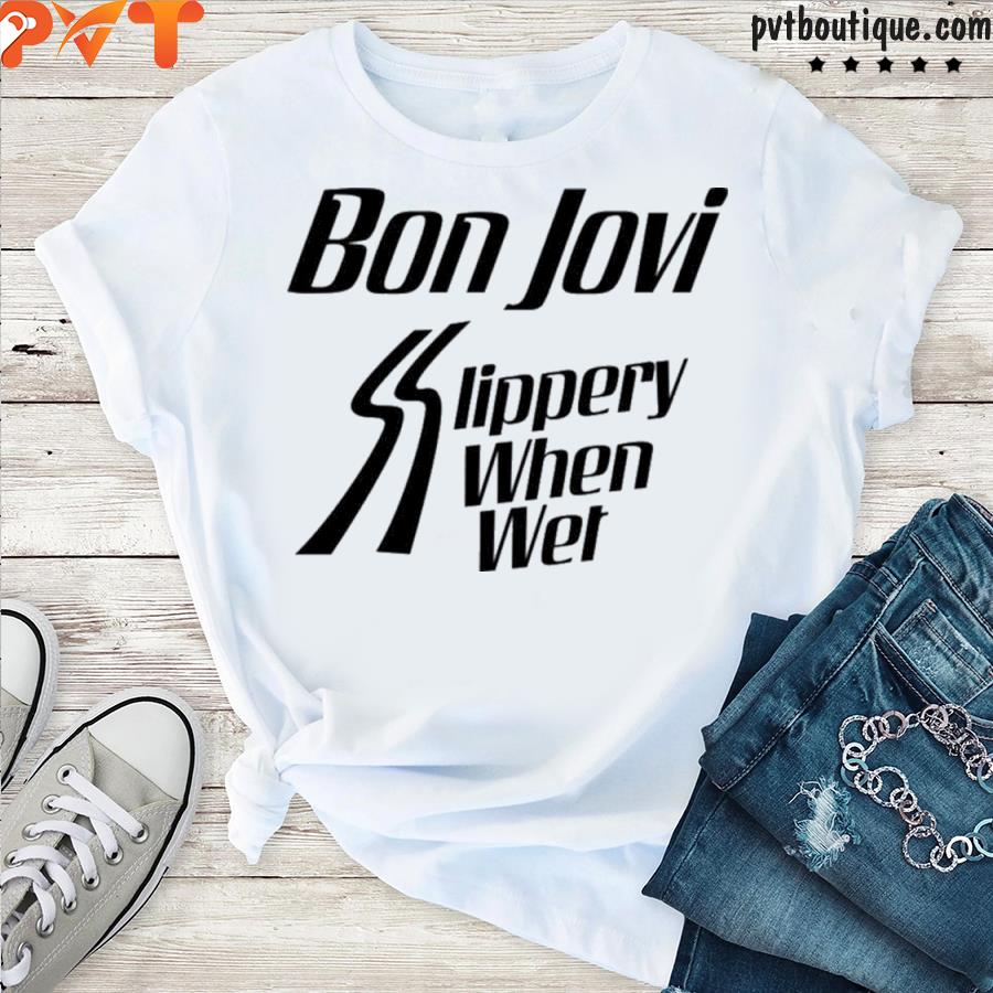Bon jovI slippery when wet shirt