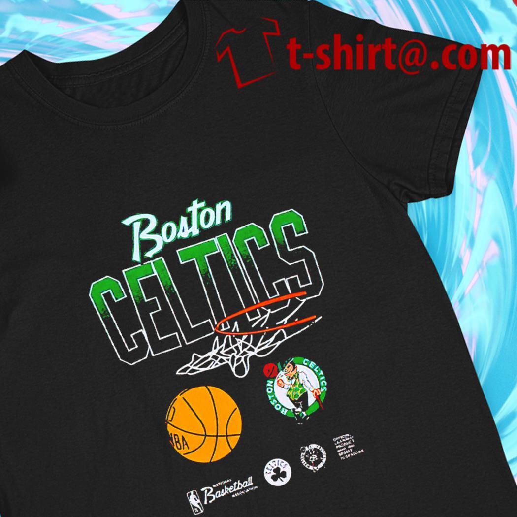 Boston Celtics Courtside Splatter logo 2022 T-shirt