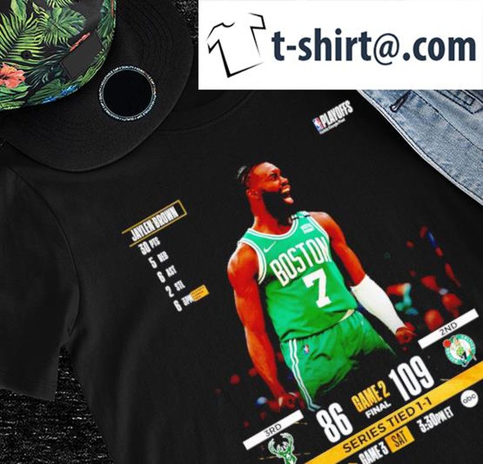 Boston Celtics Jaylen Brown Boston Celtics Vs Milwaukee Bucks 109 86 Shirt