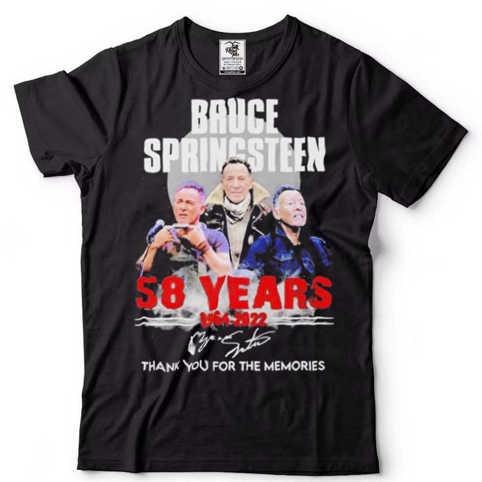 Bruce Springsteen 58 Years 1964 2022 Signature Thank You For The Memories Shirt