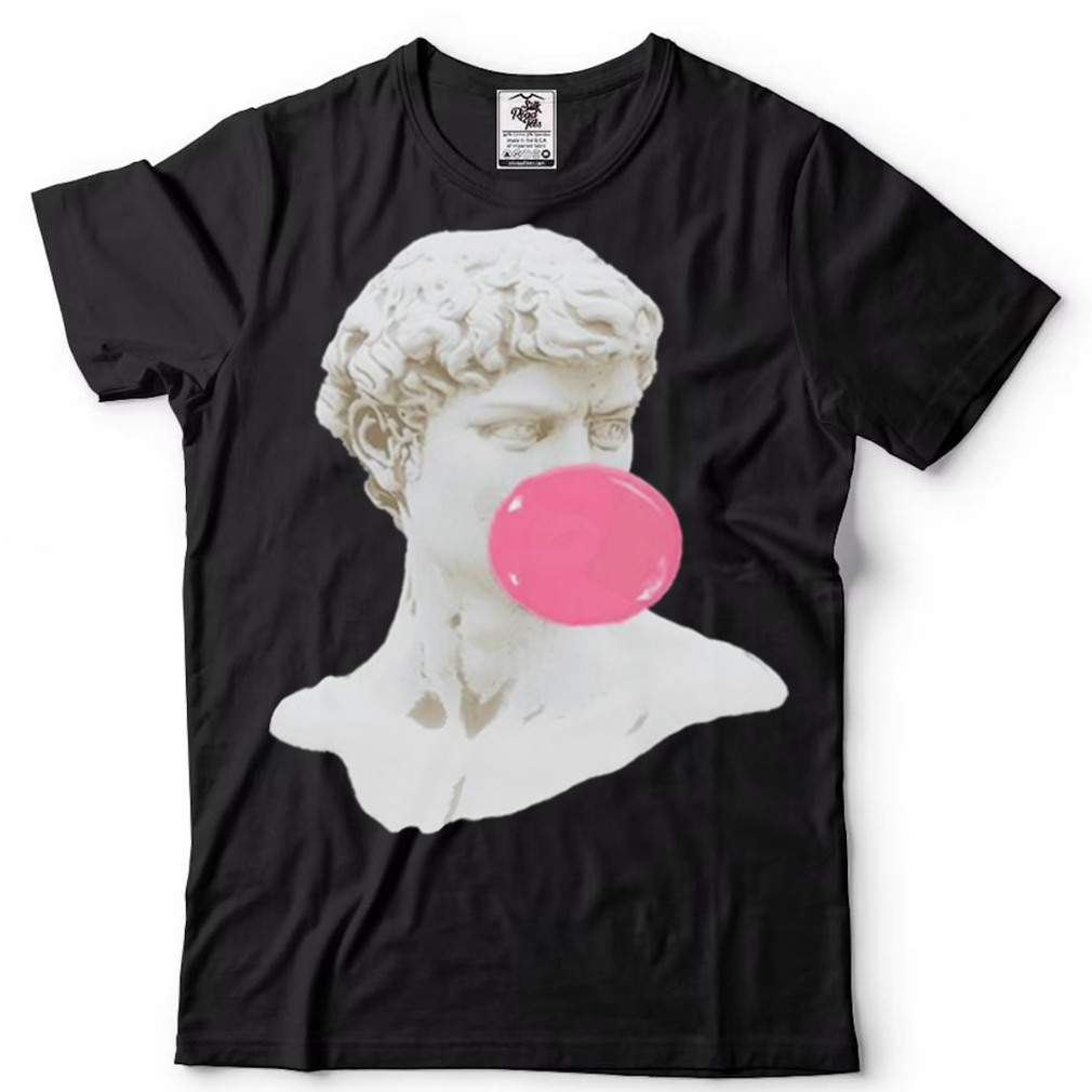 Bubble Gum Statue Of David Museum Of Art Sculpture T Shirt