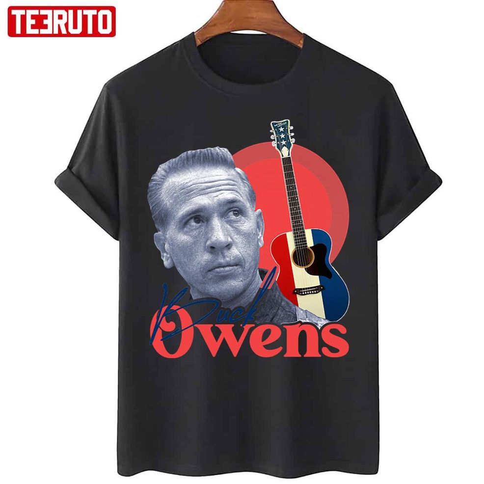 Buck Owens Retro Guitar Fan Tribute Unisex T Shirt