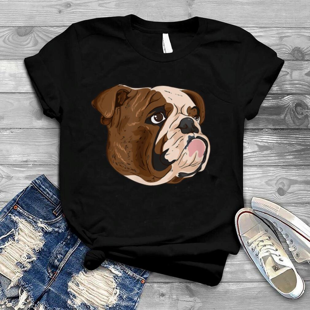 Bulldog dog portrait T Shirt
