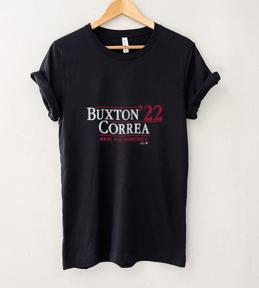 Buxton Correa ’22 Shirt+Hoodie, Minnesota   MLBPA Licensed