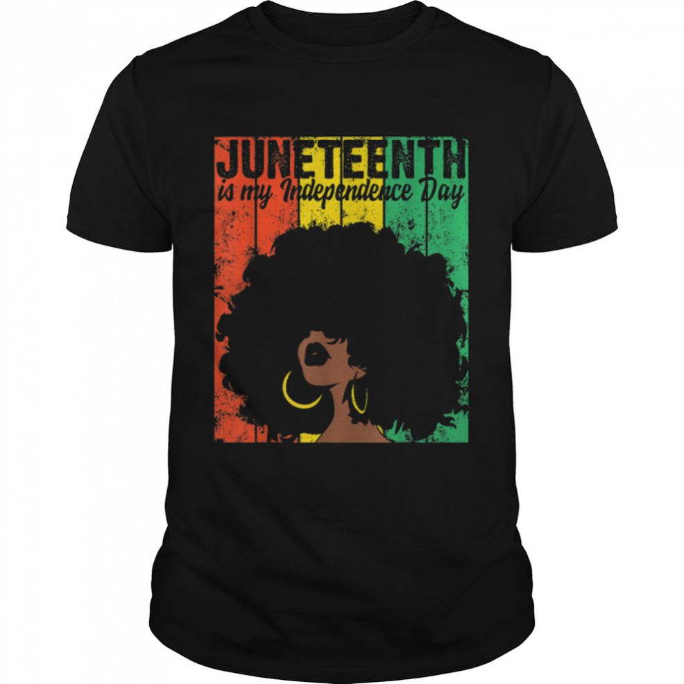 Celebrate Juneteenth Retro African Colors Womens Gift T Shirt B09ZTX6VTP