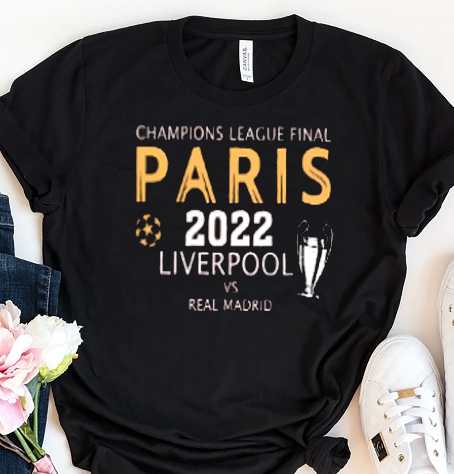 Champions League Final Paris 2022 Liverpool Vs Real Madrid Unisex T-Shirt