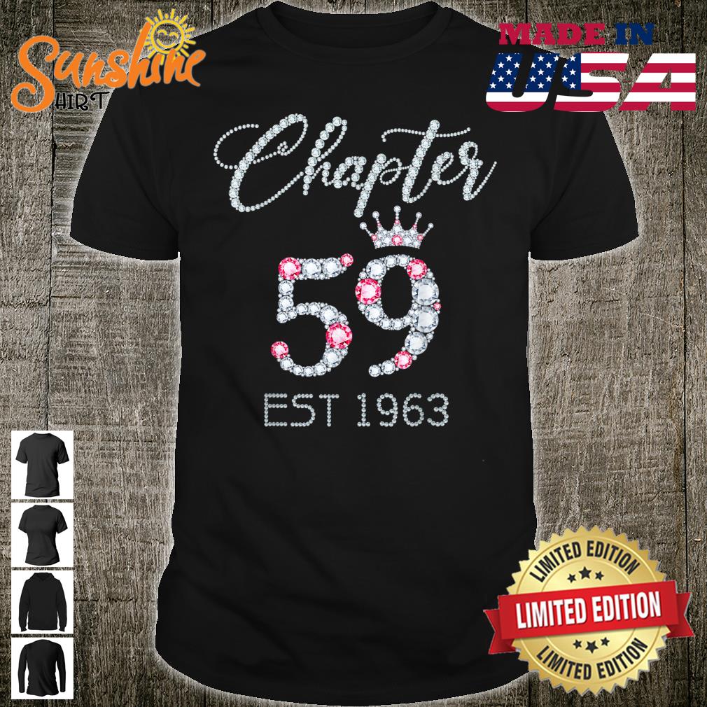 Chapter 59 EST 1963 59Th Birthday Ladies Shirt