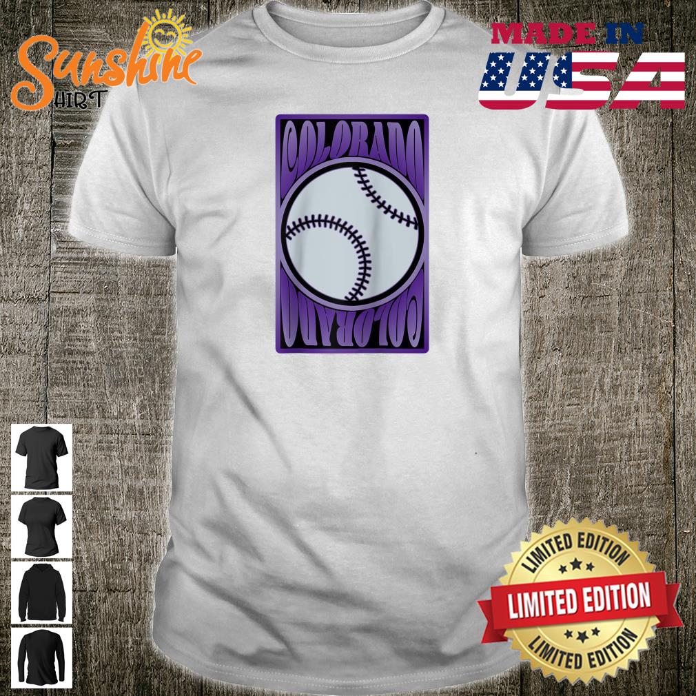 Colorado Baseball Hippie Design Shirt