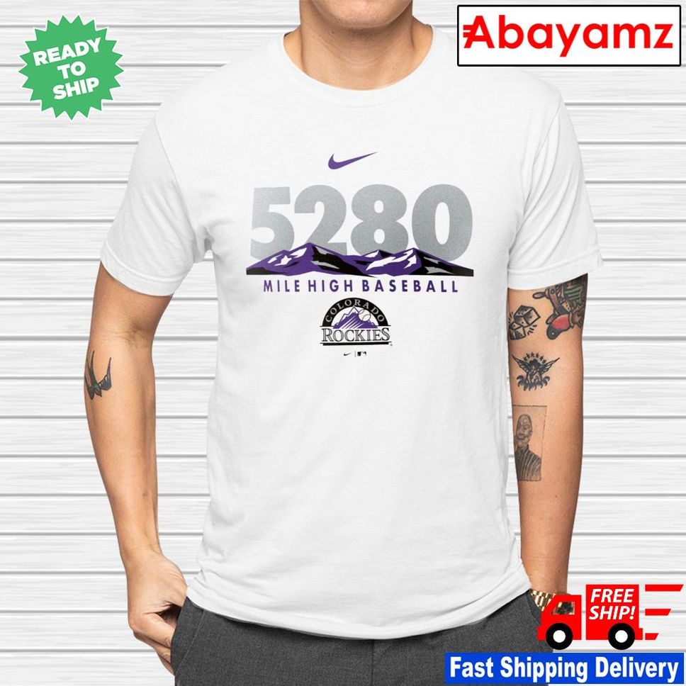 Colorado Rockies Nike 5280 Mile High Local Team Shirt
