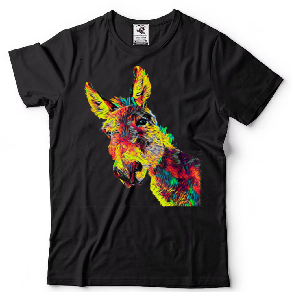 colored Donkey colorful Donkey Lovers T Shirt