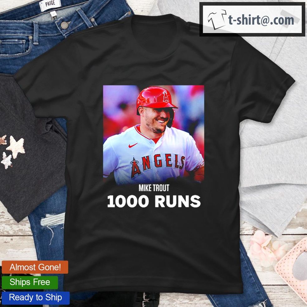 Congratulations Mike Trout 1000 Career Runs T Shirt