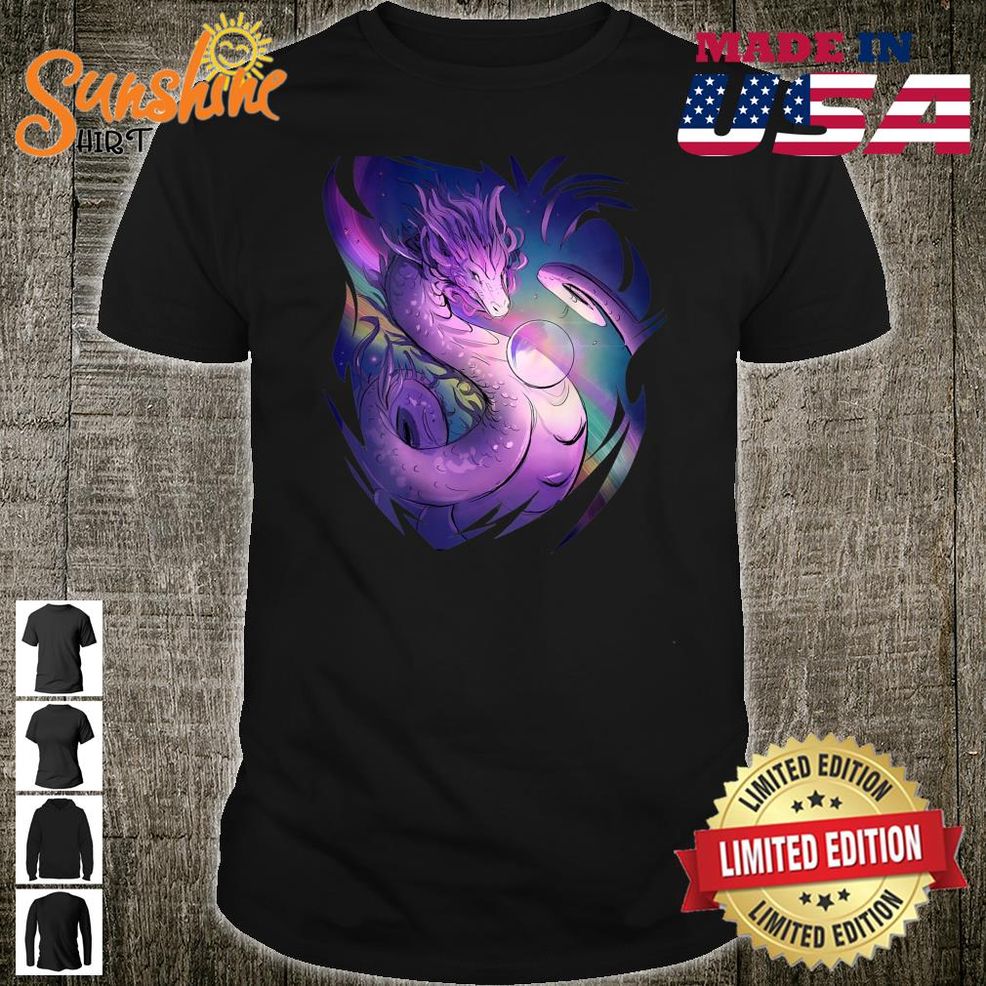 Cool Purple Dragon Backside Shirt