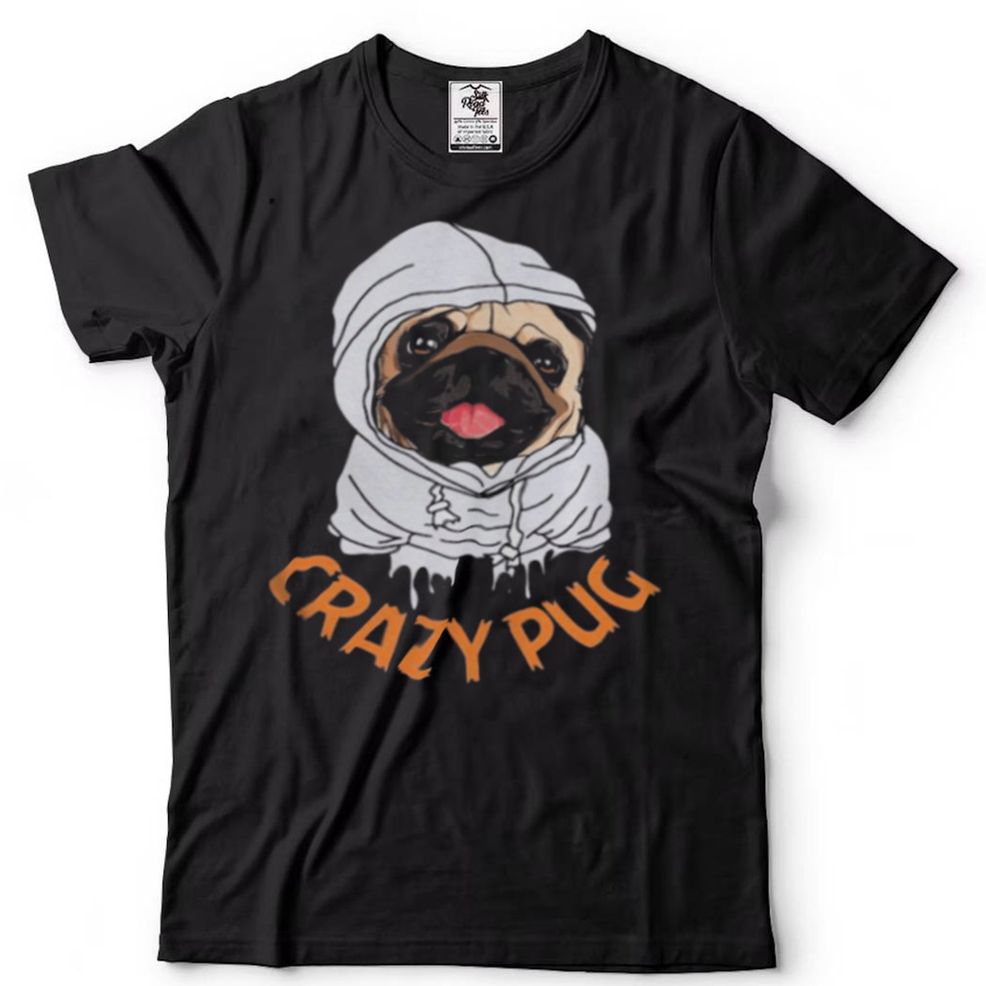 Crazy Pugs Dog T Shirt
