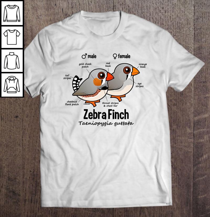 Cute Cartoon Zebra Finch Statistics Pet Bird Owner Gift Idea Gift Top