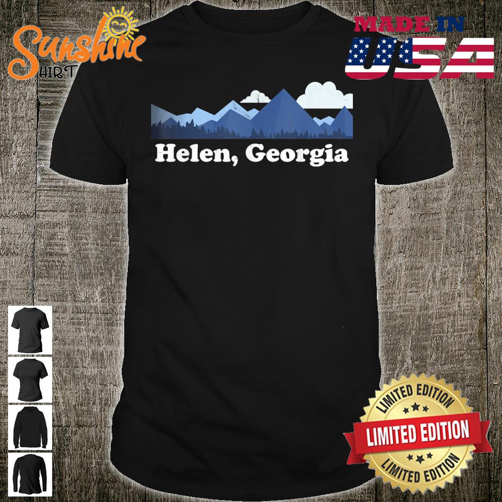Cute Helen Georgia Retro Blue Ridge Mountains GA Shirt