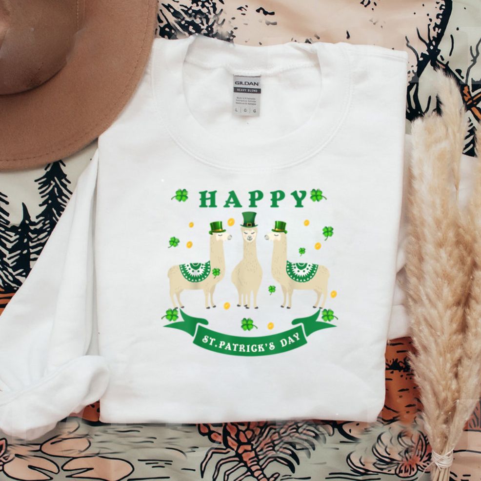 Cute Llama St Patrick's Day Alpaca Irish Funny Gift T Shirt Hoodie, Sweater Shirt