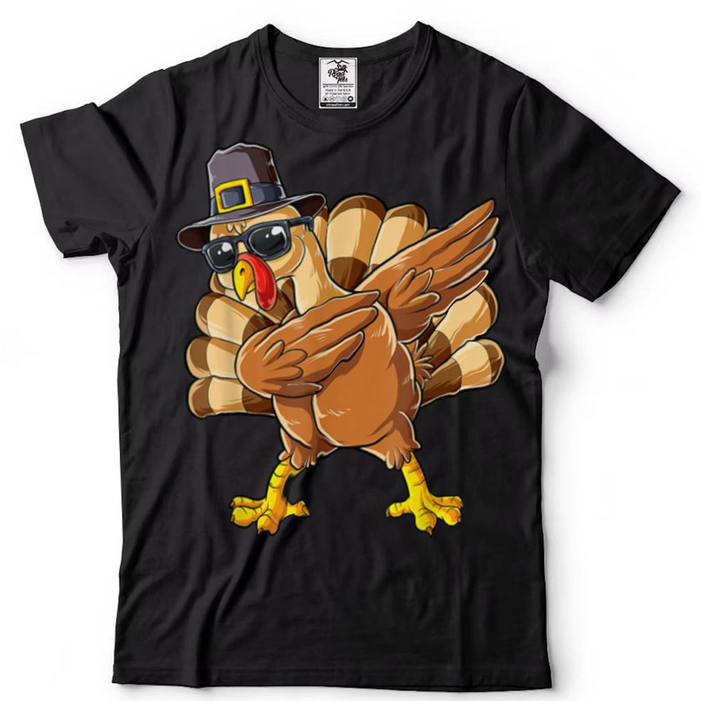 Dabbing Turkey Thanksgiving Day Gifts Pilgrim Boys Kids Men T Shirt Hoodie