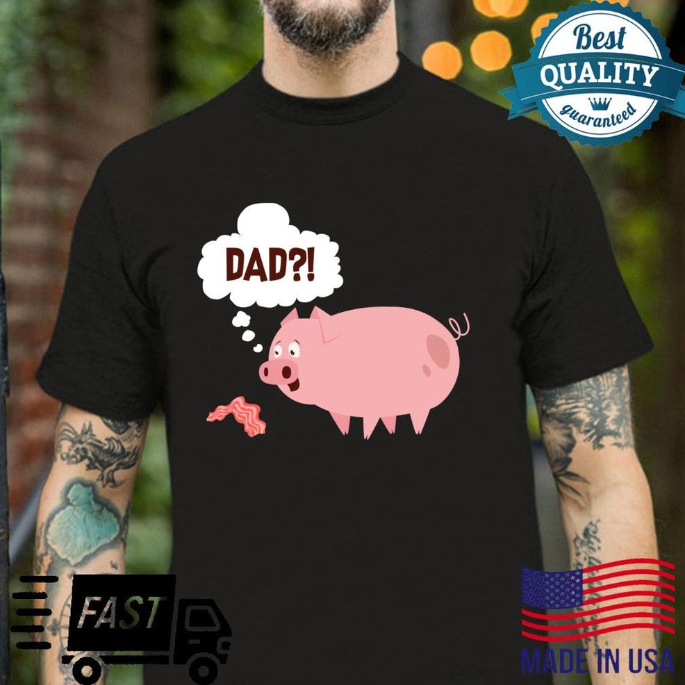 Dad Cool Love Pig & Bacon From Hogs Langarmshirt Shirt