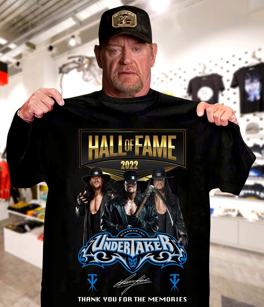 Deadman Undertaker Hall Of Fame 2022 Thank You For The Memories Signature Shirt