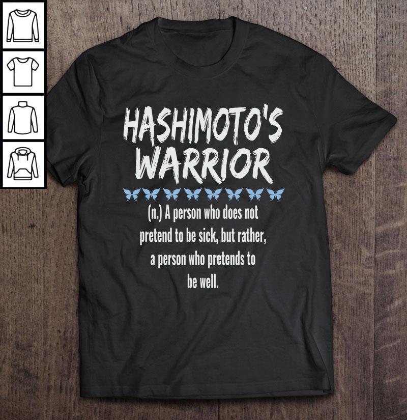 Definition Of Hashimoto’s Warrior Thyroiditis Awareness Gift Gift TShirt