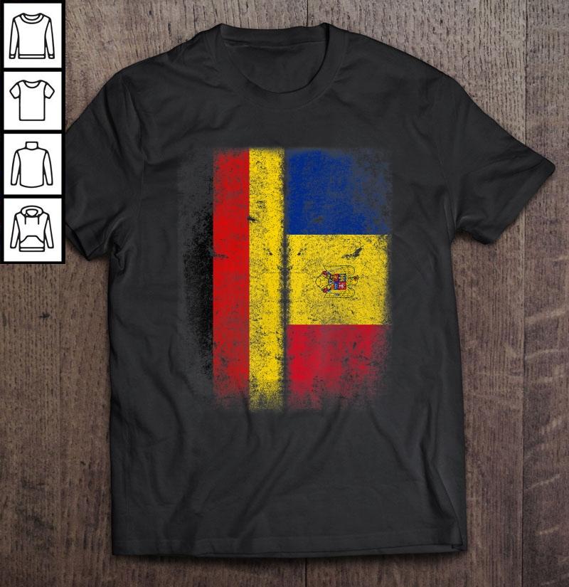 Deutsch Rumänische Flagge Deutschland Rumänien Hemd Shirt
