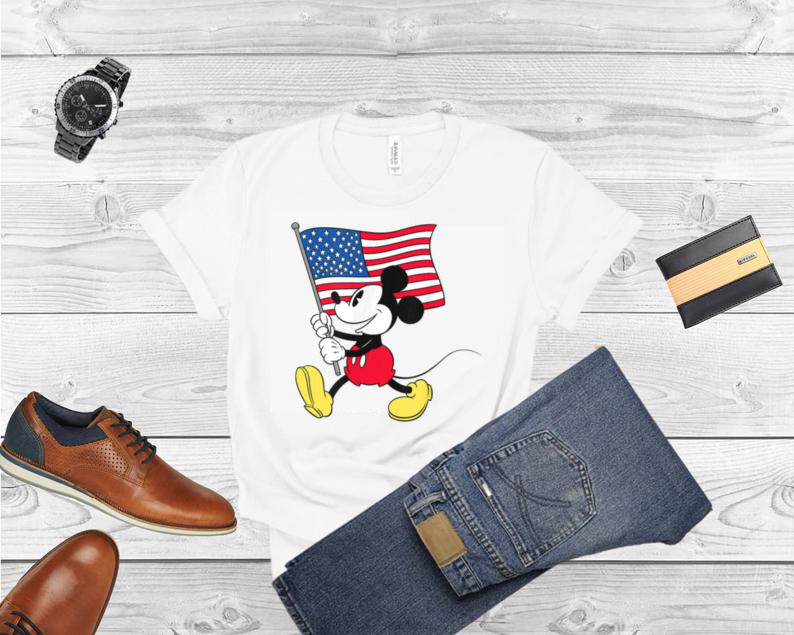 Disney Mickey Mouse Americana Flag T Shirt