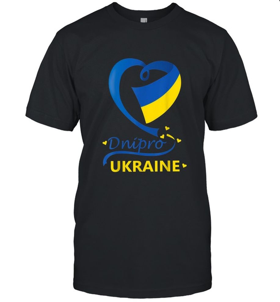 Dnipro Ukraine National Flag Heart Emblem CrestShirt Shirt