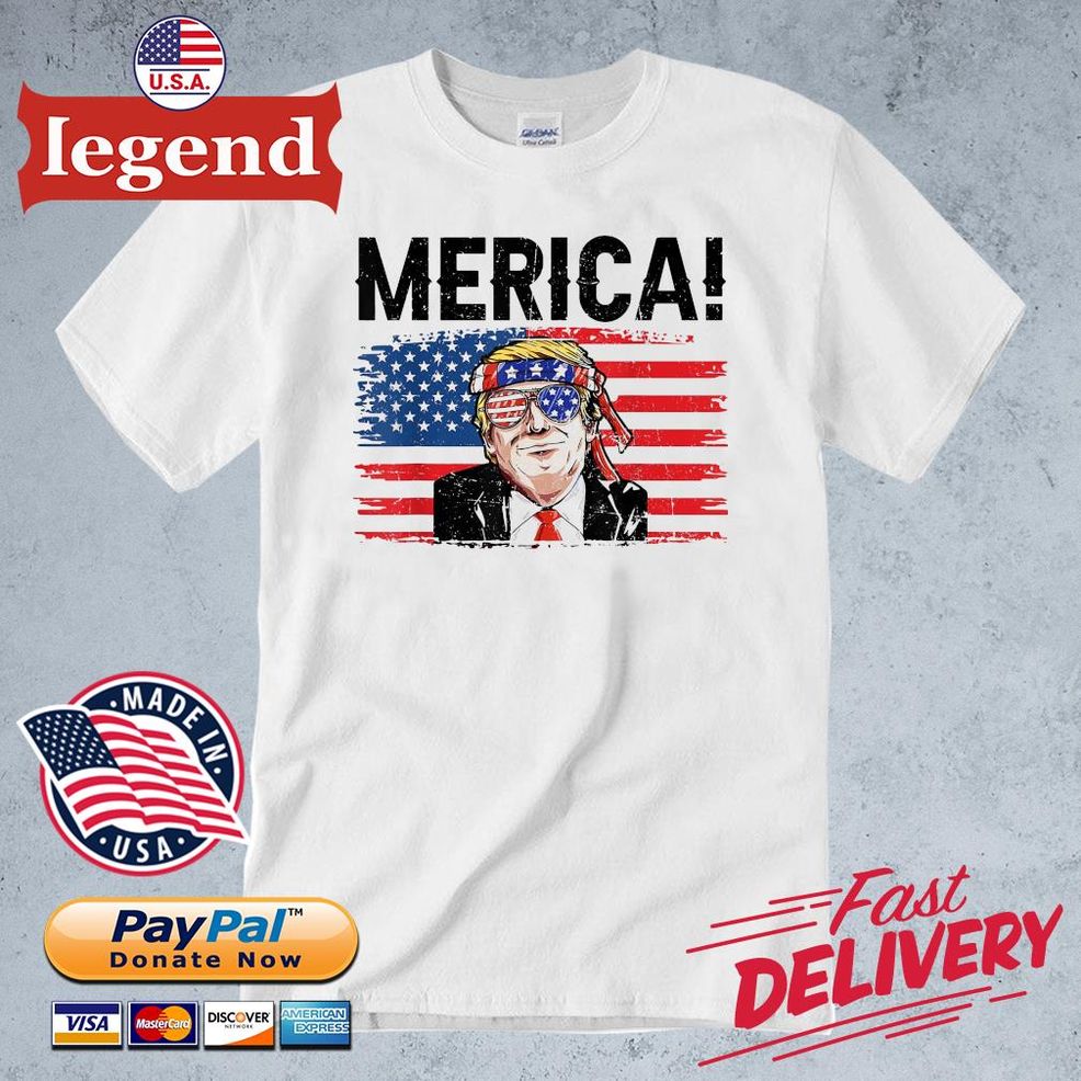 Donald Trump Merica USA Flag 2022 Shirt