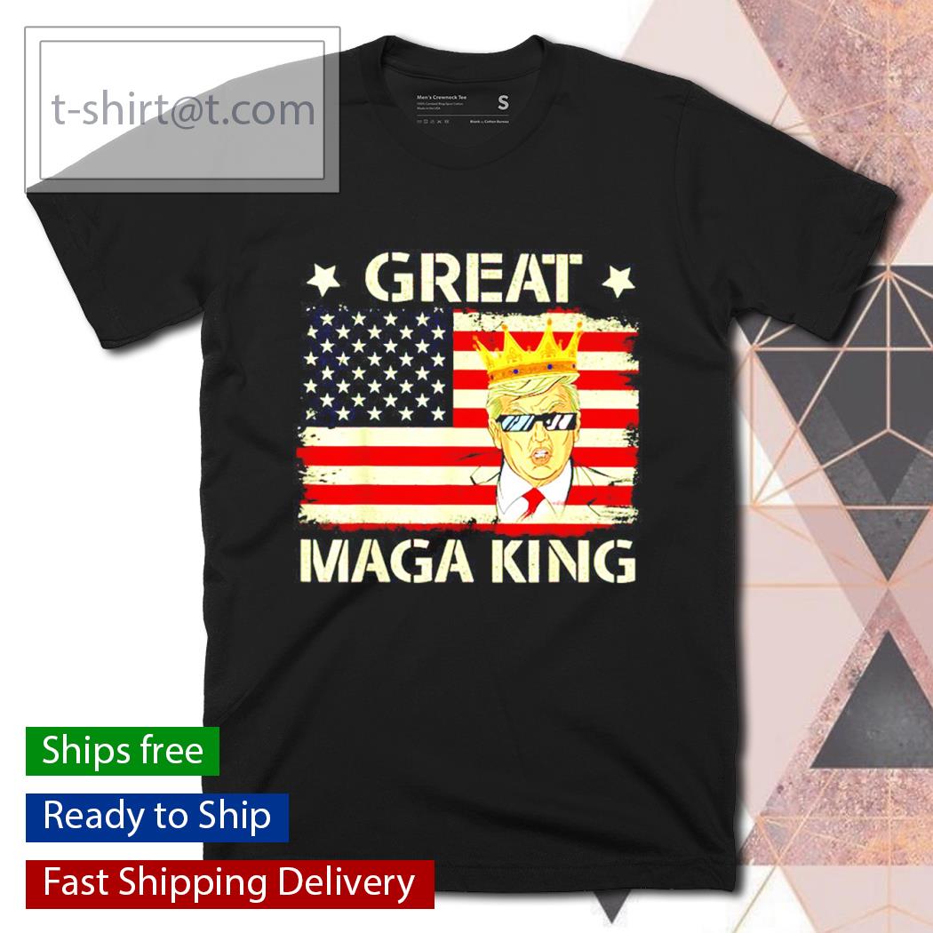 Donald Trump USA flag Great Maga King shirt