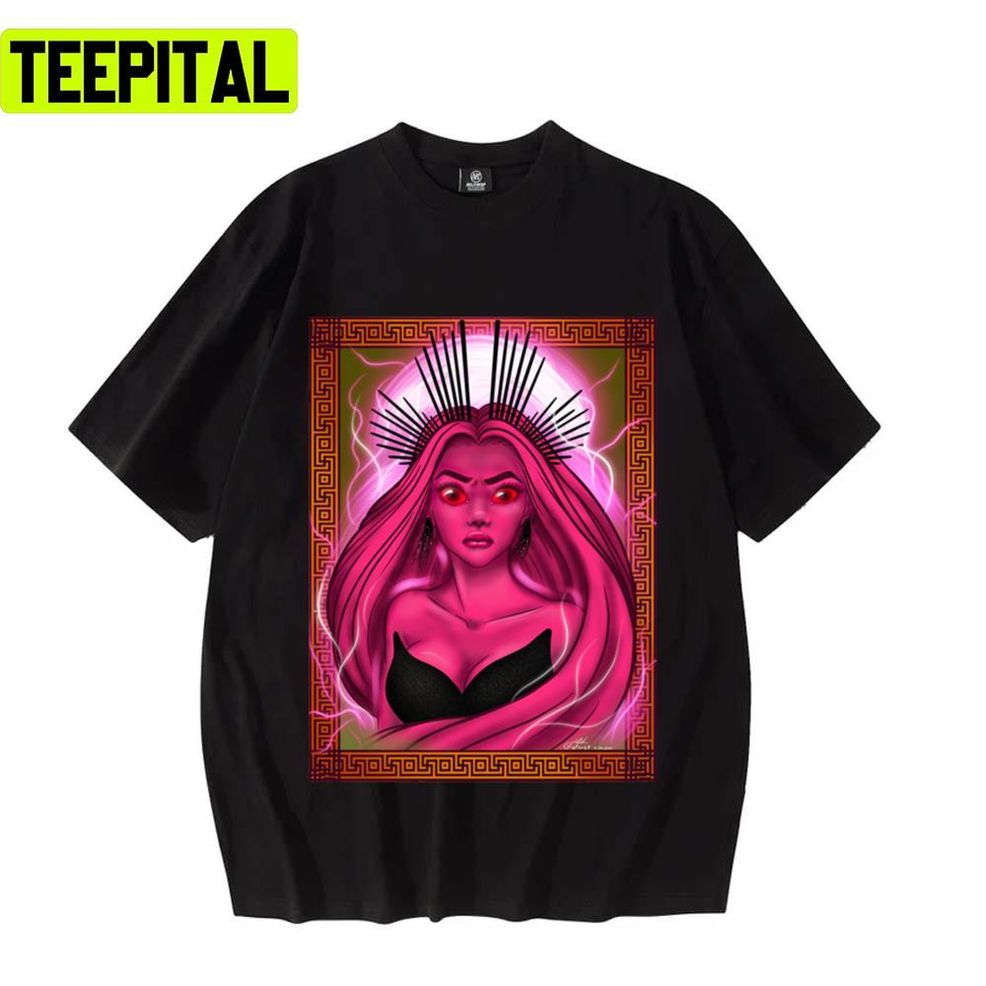 Dread Queen With Background Design Unisex T Shirt