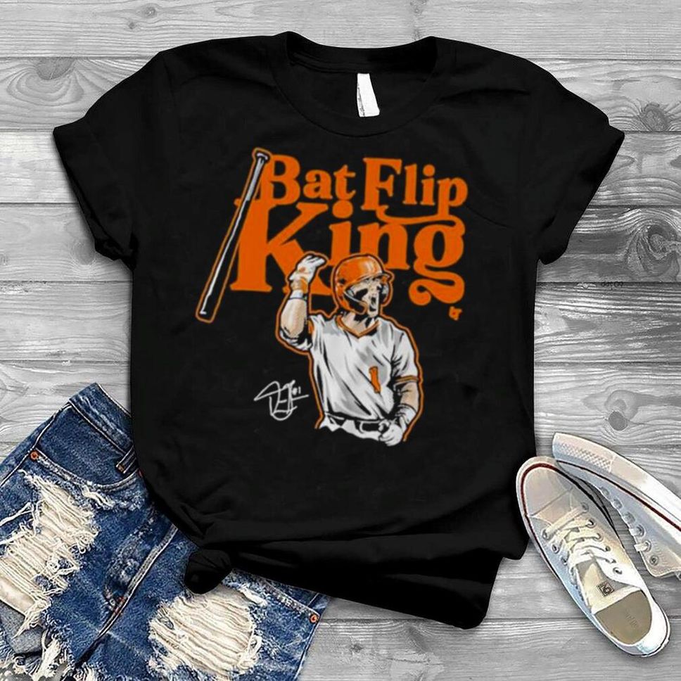 Drew Gilbert Bat Flip King Tennessee Baseball Breakingt Shirt