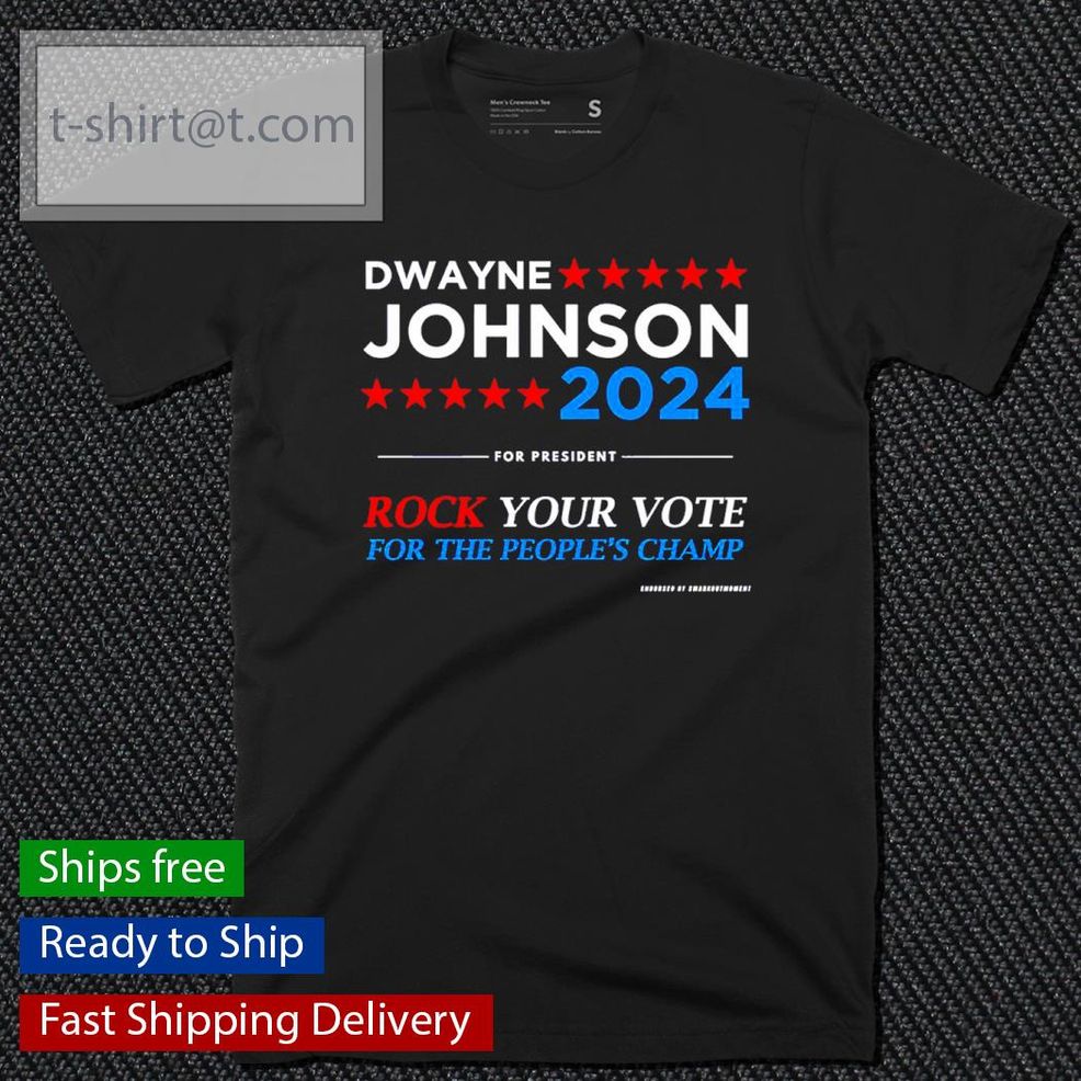 Dwayne Johnson 2024 Rock Your Vote For The People's Champ Shirt