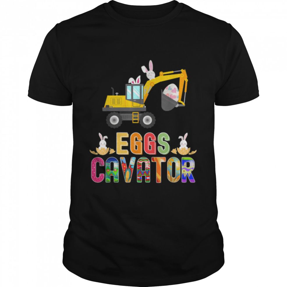 Easter Egg Hunt Toddlers Constructions Trucks Boys Children T Shirt B09W8ZXC4M