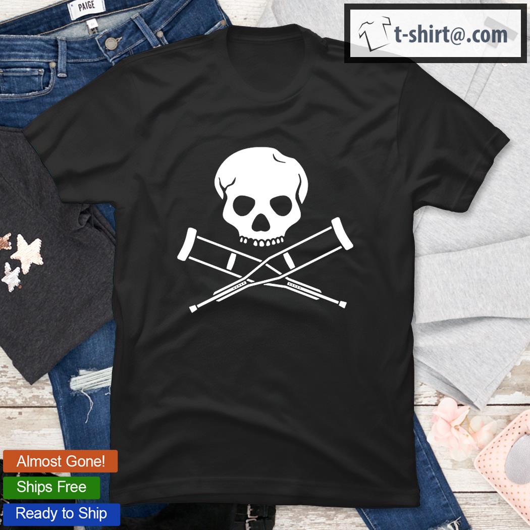 Emi Headlikahole Cross Crutches And Skull T-Shirt