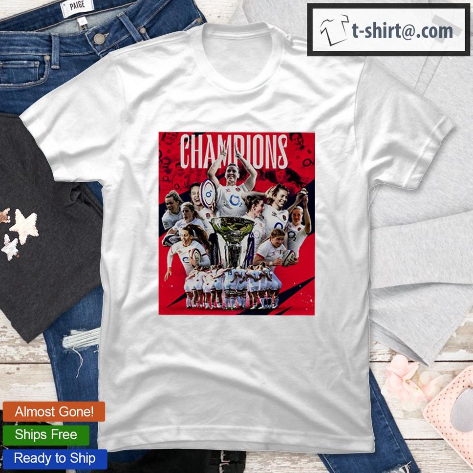 England Rugby Red Rose Champions 2022 Six Nations Championship T Shirt