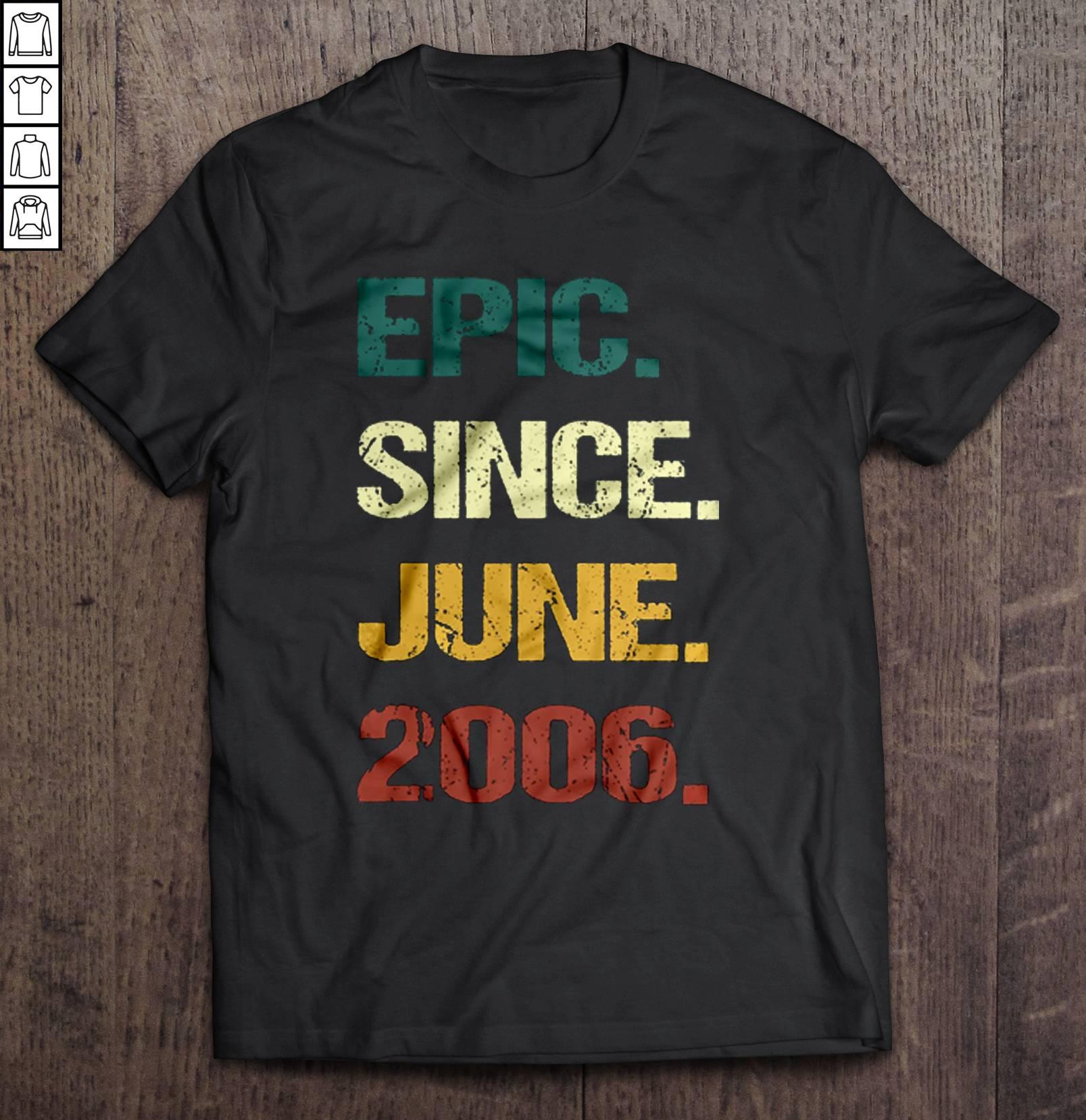 Epic Since June 2006 Vintage V-Neck T-Shirt