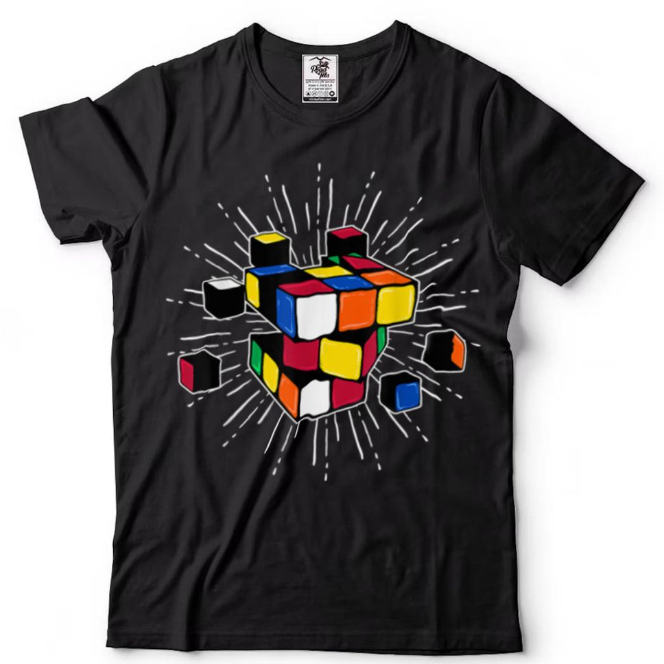 Exploding Cube Speed Cubing Puzzle Master T Shirt