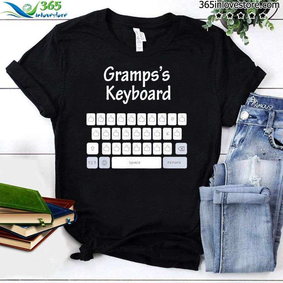 Fathers Day Gramps's Keyboard Family Shirt