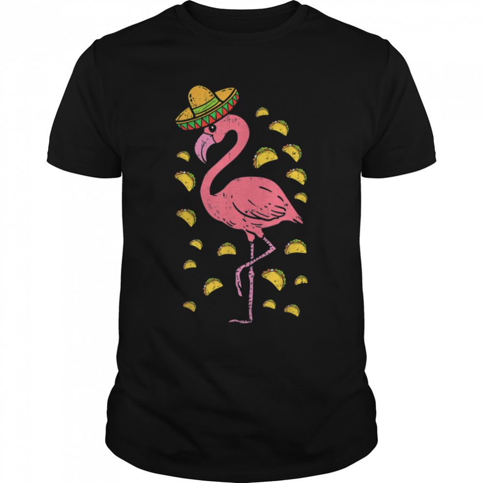 Flamingo Sombrero Tacos Cinco De Mayo Fiesta Mexican T Shirt B09W8WS53V