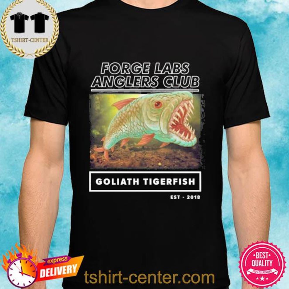 Forge Labs Merch Goliath Tiger Fish Forge Labs Anglers Club Shirt