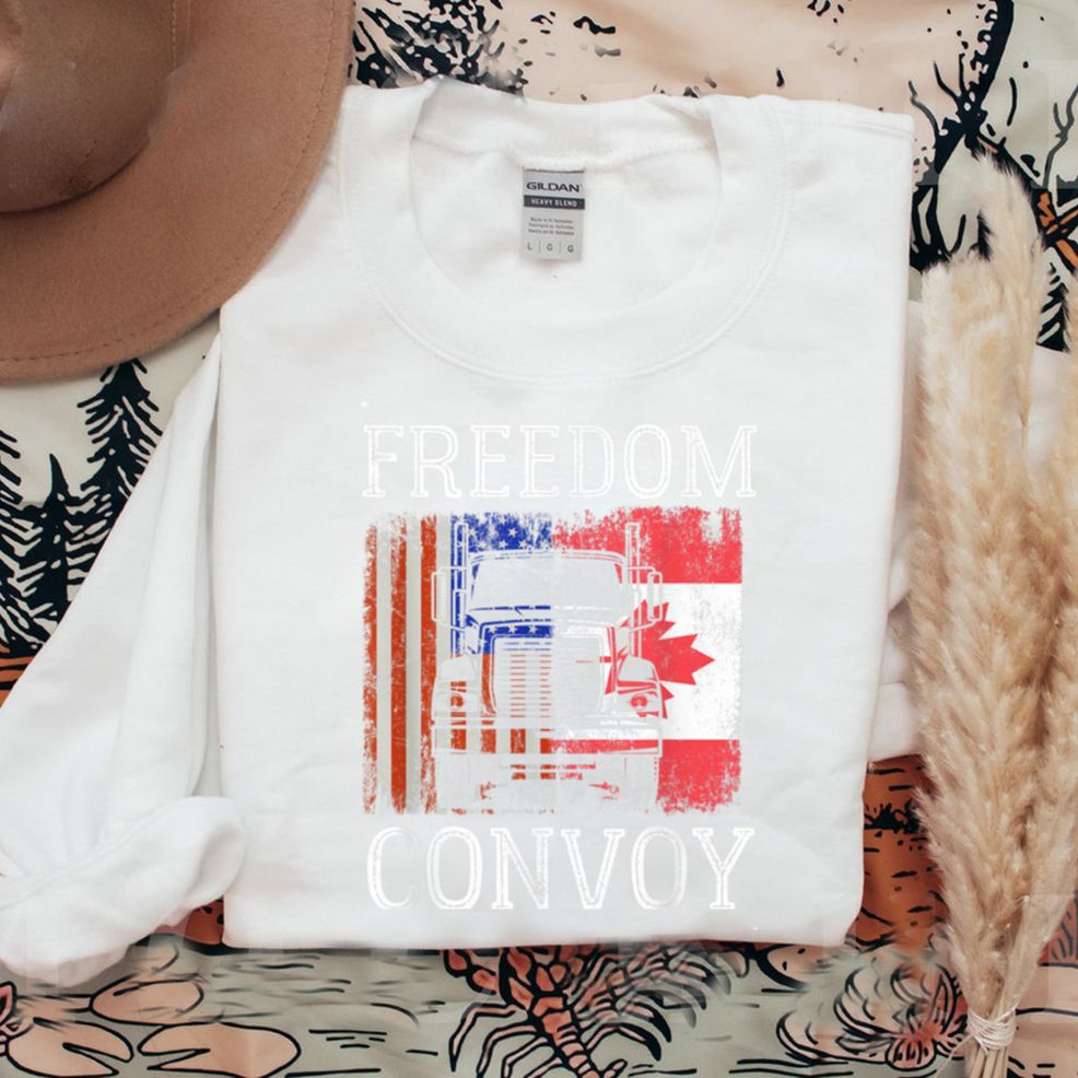 Freedom Convoy 2022 Support Canadian Truckers Mandate Truck T Shirt (1) Hoodie, Sweater Shirt